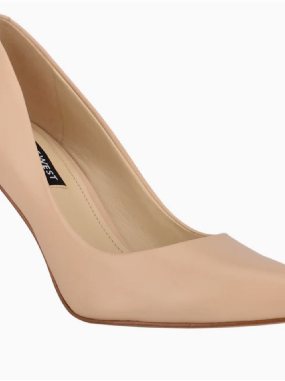 Nine West Blush Pointed-Toe Leather Pump